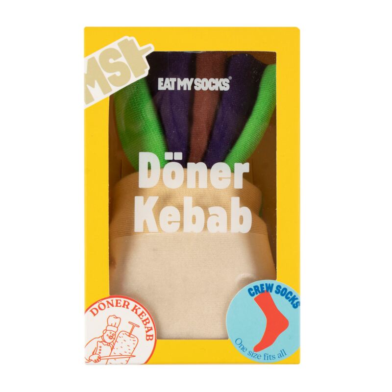 EAT MY SOCKS 1 Pair Doner Kebab Cotton Socks
