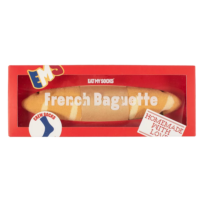 EAT MY SOCKS 1 Pair French Baguette Cotton Socks