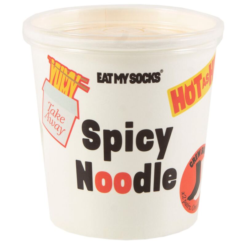 EAT MY SOCKS 2 Pair Spicy Noodles Cotton Socks