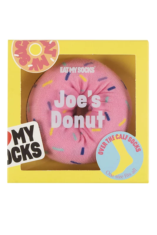 EAT MY SOCKS 1 Pair Donut Cotton Socks Strawberry One Size