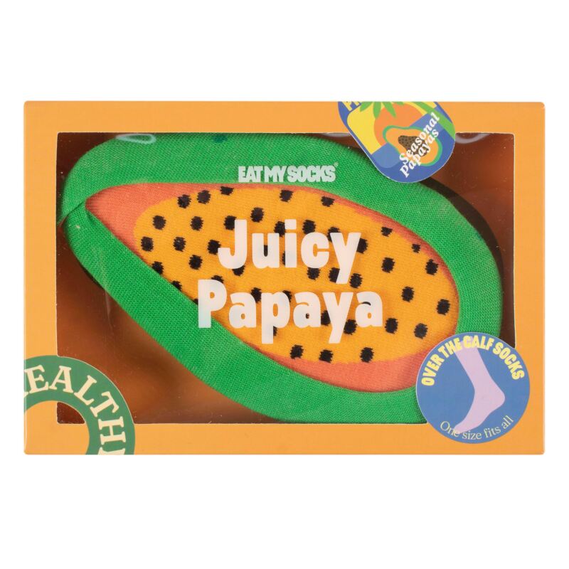 EAT MY SOCKS 1 Pair Juicy Papaya Cotton Socks