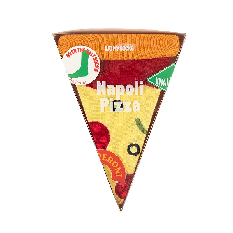 EAT MY SOCKS 1 Pair Napoli Pizza Slice Cotton Socks