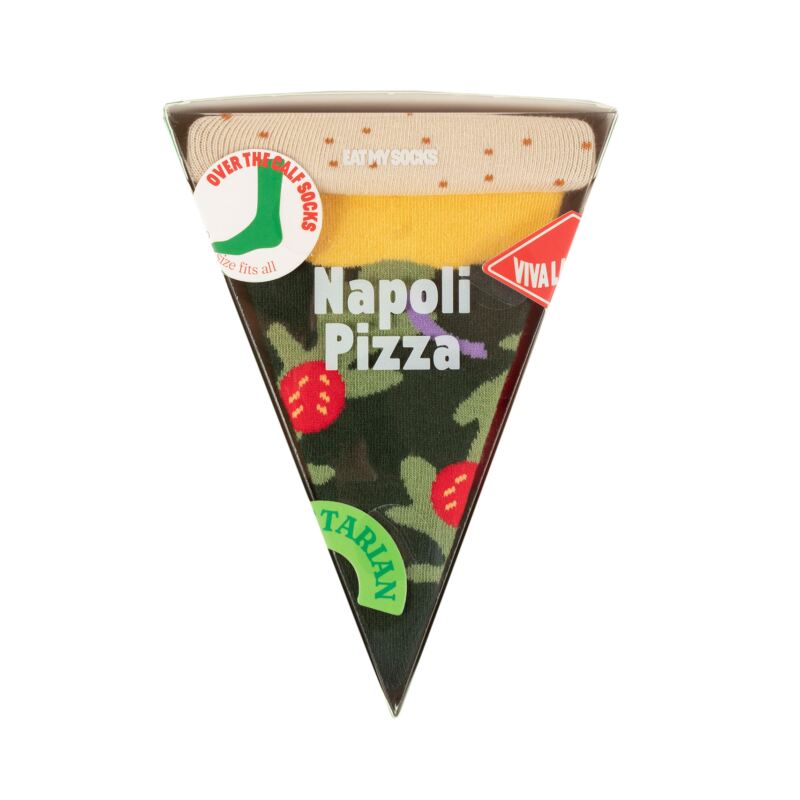 EAT MY SOCKS 1 Pair Napoli Pizza Slice Cotton Socks