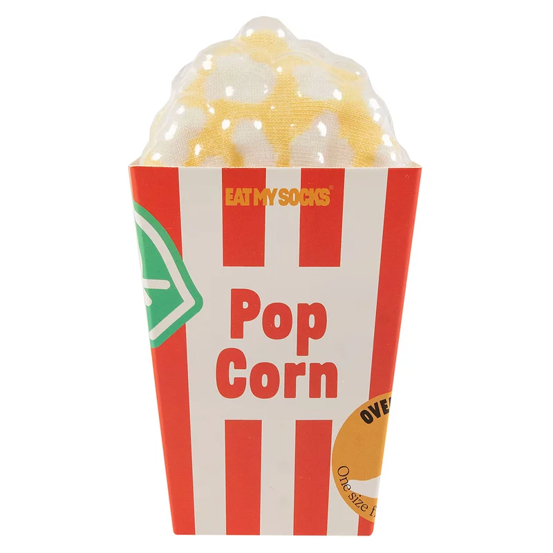 EAT MY SOCKS 1 Pair Popcorn Cotton Socks