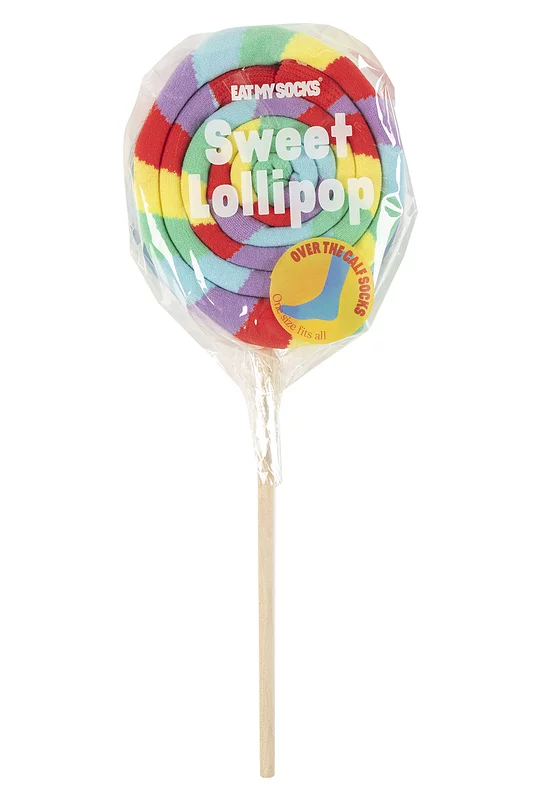 EAT MY SOCKS 1 Pair Sweet Lollipop Socks Lollipop One Size
