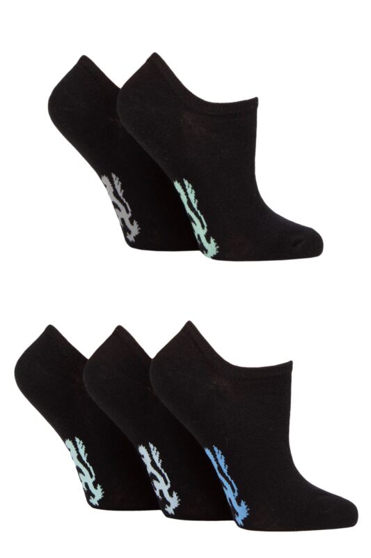 Women's 5 Pair Pringle Plain Cotton Trainer Socks