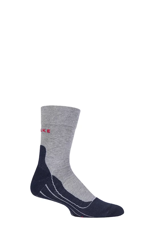 Mens 1 Pair Falke RU4 Cool Volume Ergonomic Cushioned Crew Running Socks