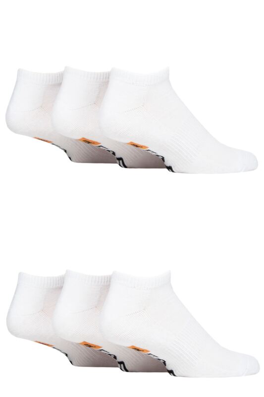 Mens 6 Pair Farah Plain, Patterned and Striped Trainer Socks