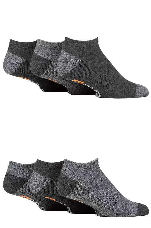 Mens 6 Pair Farah Plain, Patterned and Striped Trainer Socks