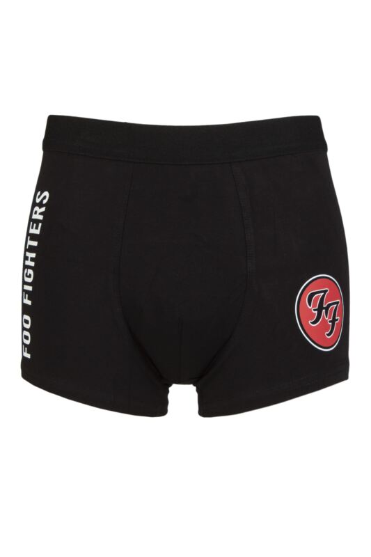SOCKSHOP Music Collection 1 Pack Foo Fighters Boxer Shorts Black Large