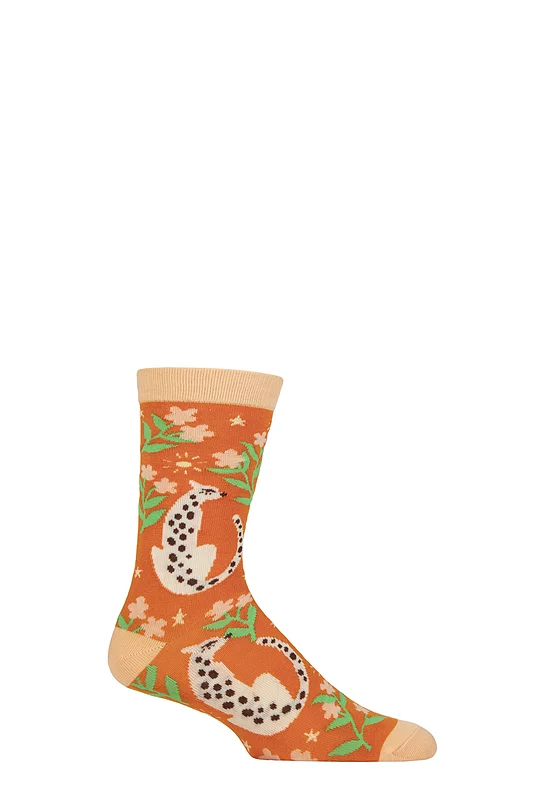 1 Pair Shared Earth Bamboo Leopards Socks