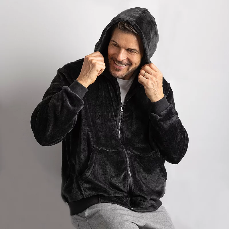 Mens 1 Pack Heat Holders Lounge Hoodie