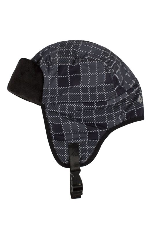 Mens 1 Pack Heat Holders Tim Aviator Plaid Hat with Plush Cuff