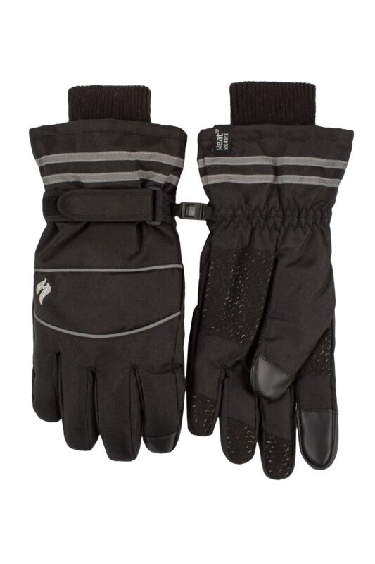 Mens 1 Pair Heat Holders Worxx Patrick Touch Screen Performance Gloves Black M/L