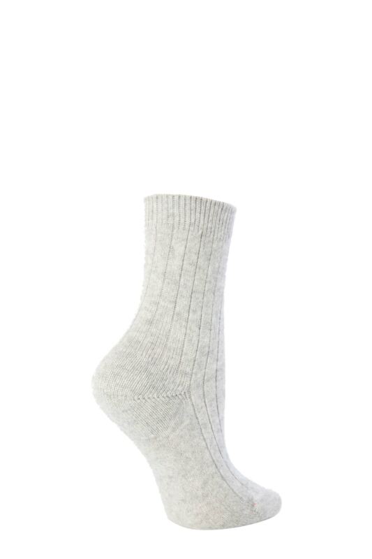 Women's 1 Pair Pantherella 85% Cashmere Rib Socks