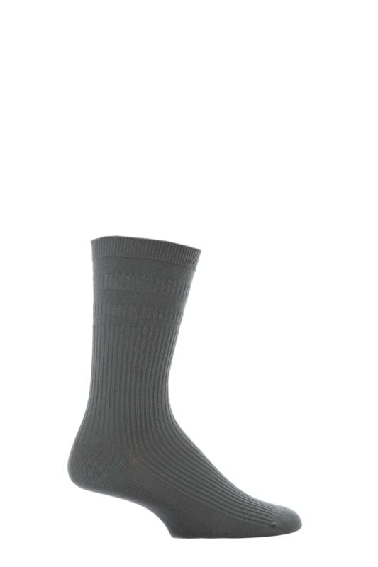 Mens 1 Pair HJ Hall Original Cotton Softop Socks