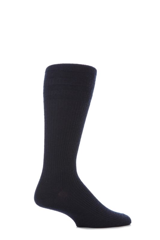 Mens 1 Pair HJ Hall Mid Calf Wool Softop Socks