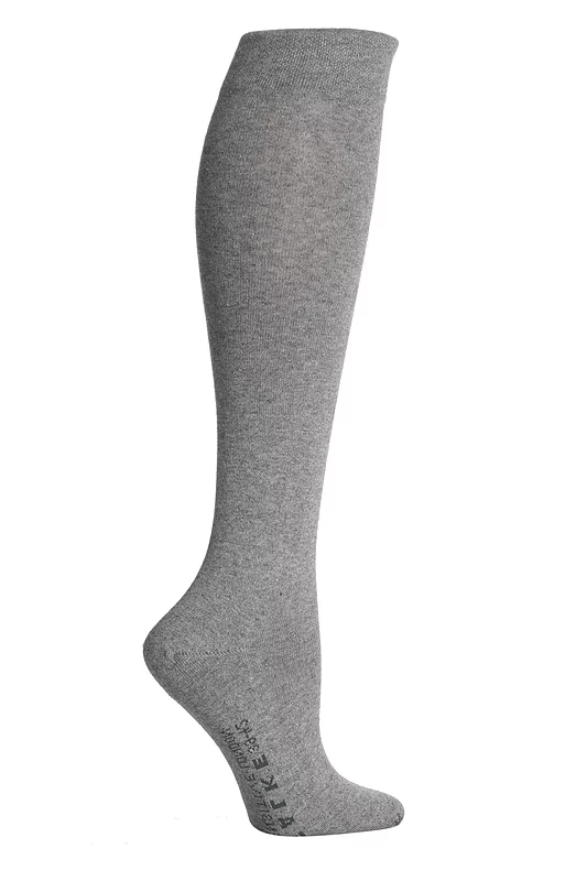 Women's 1 Pair Falke Sensitive London Left and Right Comfort Cuff Cotton Knee High Socks