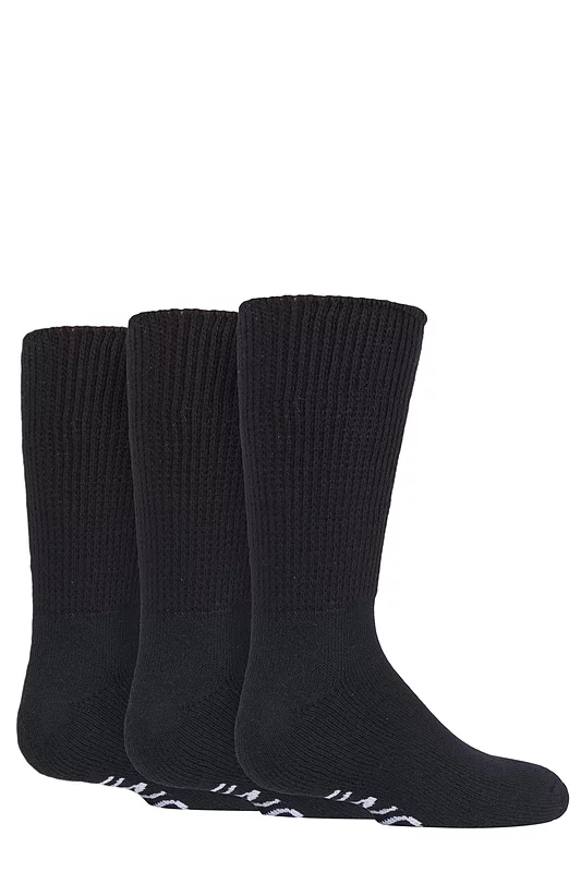 Boys and Girls 3 Pair IOMI FootNurse Cushioned Foot Diabetic Socks