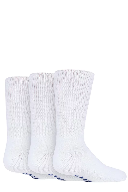 Boys and Girls 3 Pair IOMI FootNurse Cushioned Foot Diabetic Socks