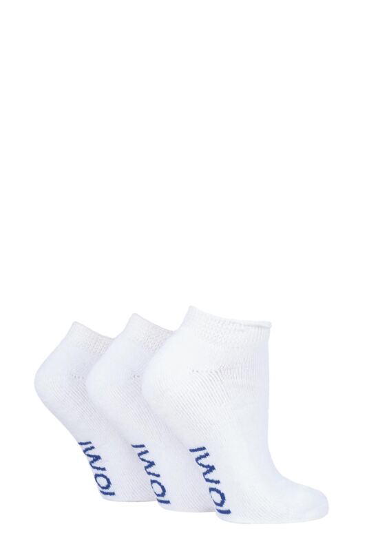 Women's 3 Pair IOMI FootNurse Cushioned Foot Diabetic Trainer Socks