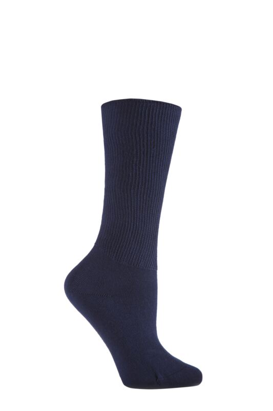 Women's 1 Pair IOMI FootNurse Oedema Extra Wide Cotton Socks