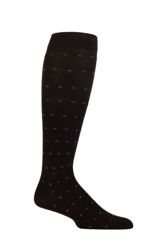 Mens 1 Pair SOCKSHOP IOMI FootNurse Patterned Cotton Flight Socks