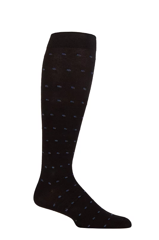 Mens 1 Pair SOCKSHOP IOMI FootNurse Patterned Cotton Flight Socks