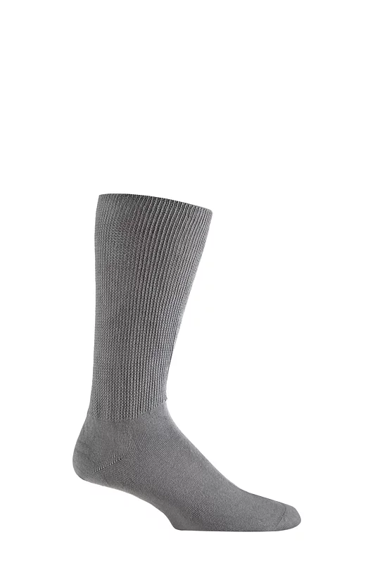 Mens 1 Pair IOMI FootNurse Oedema Extra Wide Cotton Socks