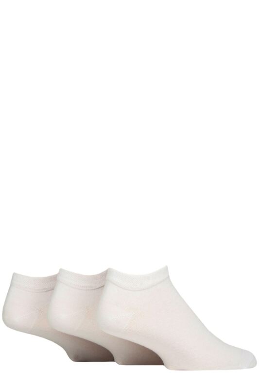 Mens 3 Pair IOMI FootNurse Gentle Grip Diabetic Cotton Trainer Socks