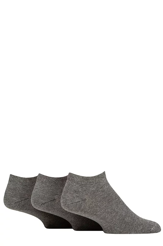 Mens 3 Pair IOMI FootNurse Gentle Grip Diabetic Cotton Trainer Socks