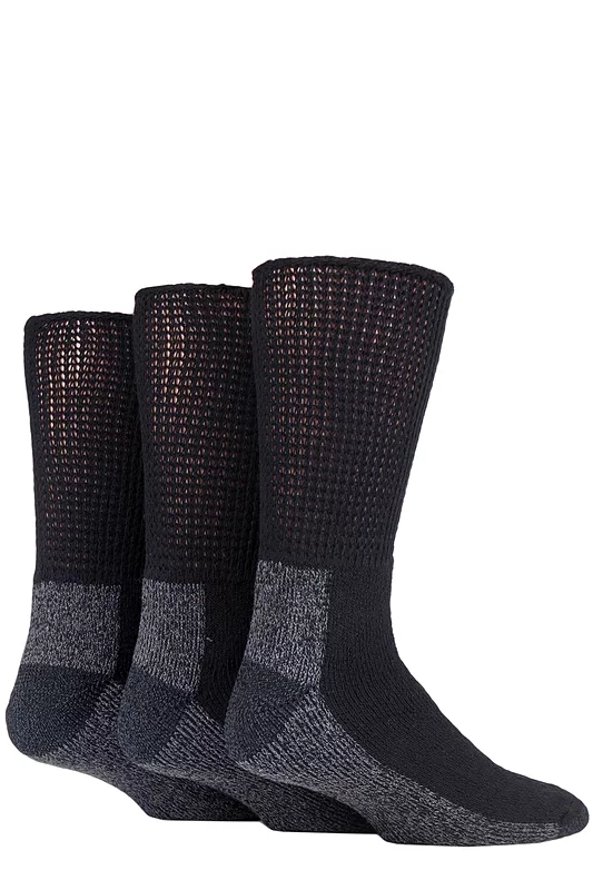 Mens and Women's 3 Pair IOMI FootNurse Workforce Diabetic Socks