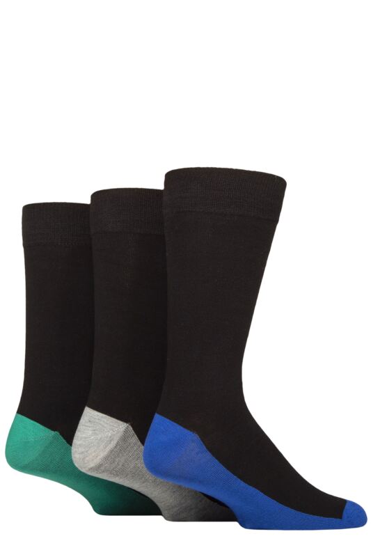 Mens 3 Pair SOCKSHOP Wildfeet Patterned Spots and Stripes Bamboo Socks