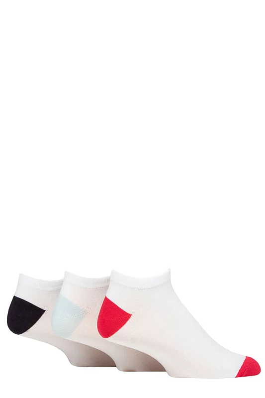Mens 3 Pair SOCKSHOP Wildfeet Bamboo Trainer Socks