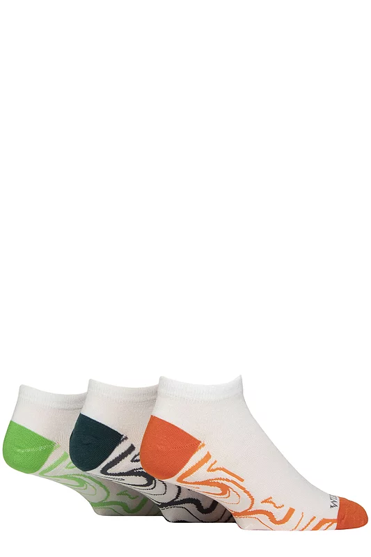 Mens 3 Pair SOCKSHOP Wildfeet Bamboo Trainer Socks