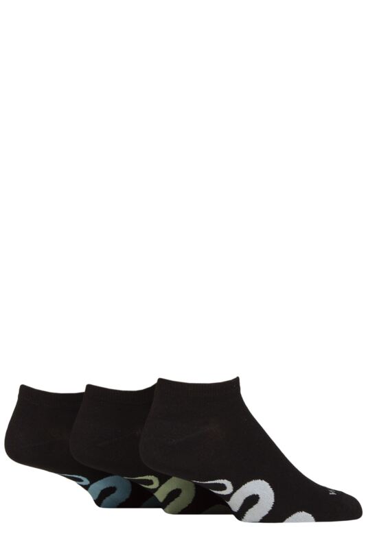 Mens 3 Pair SOCKSHOP Wildfeet Bamboo Trainer Socks Snakes 7-11