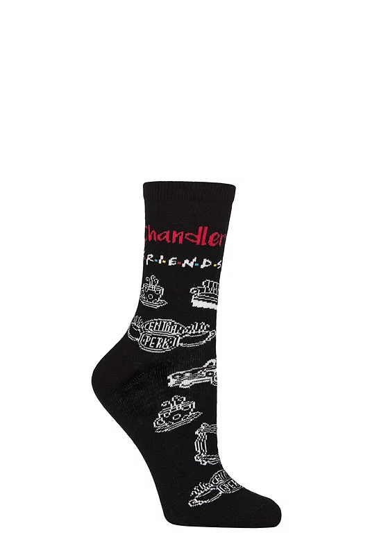 Women's 1 Pair SOCKSHOP Friends Chandler Cotton Socks