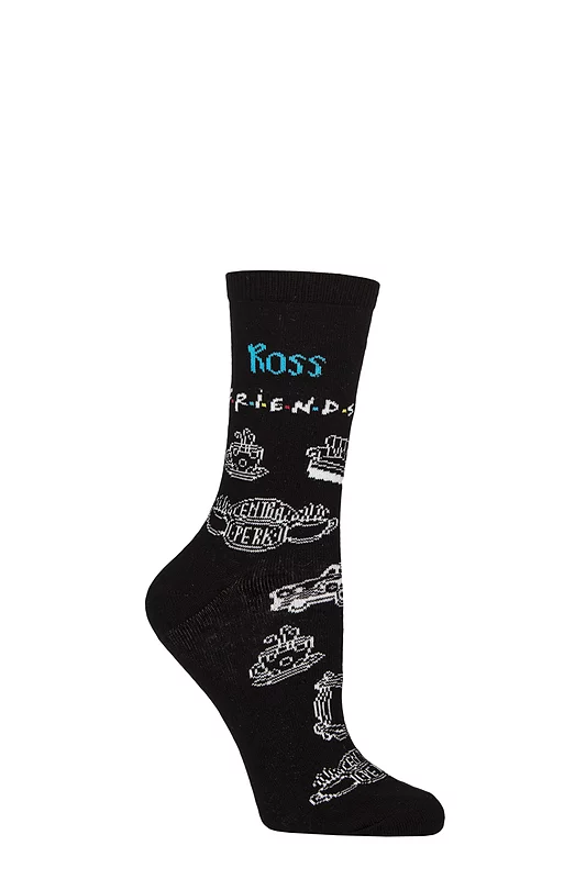 Women's 1 Pair SOCKSHOP Friends Ross Cotton Socks