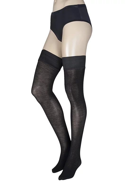 Women's 1 Pair Trasparenze Jennifer 100 Denier Merino Wool Hold Ups