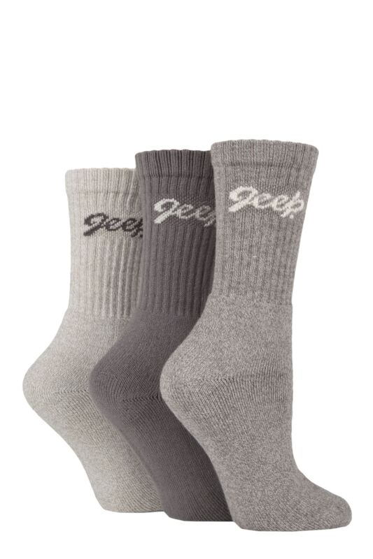 Women's 3 Pair Jeep Cushioned Foot Cotton Boot Socks