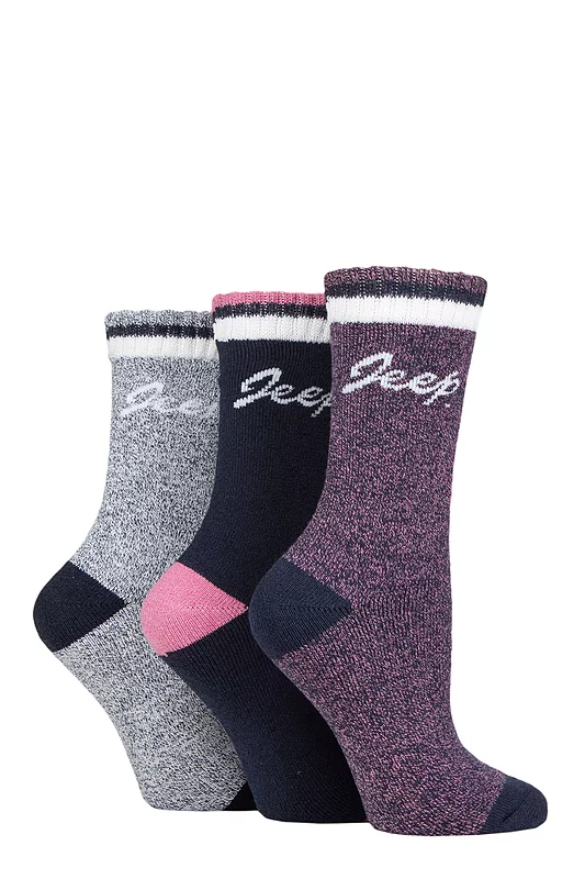 Women's 3 Pair Jeep Performance Full Cushion Boot Socks