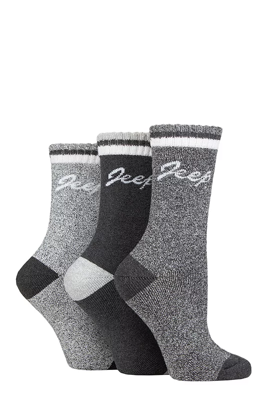 Women's 3 Pair Jeep Performance Full Cushion Boot Socks
