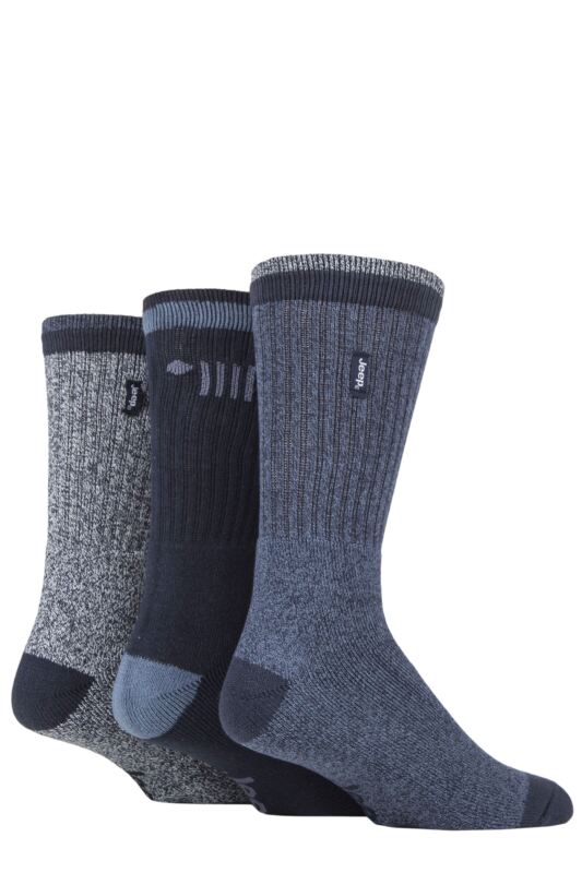 Mens 3 Pair Jeep Terrain Leisure Socks