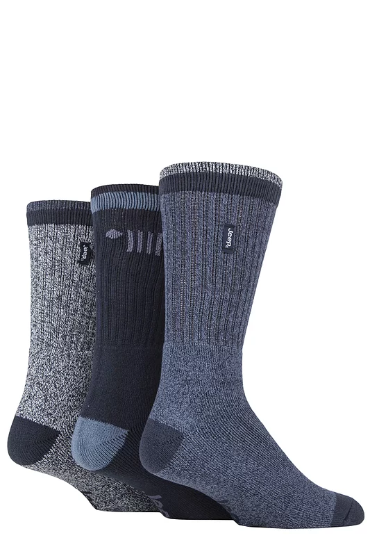 Mens 3 Pair Jeep Terrain Leisure Socks