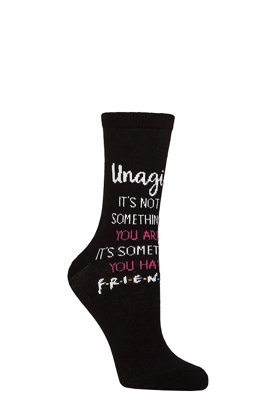 Women's 1 Pair SOCKSHOP Friends Unagi Cotton Socks
