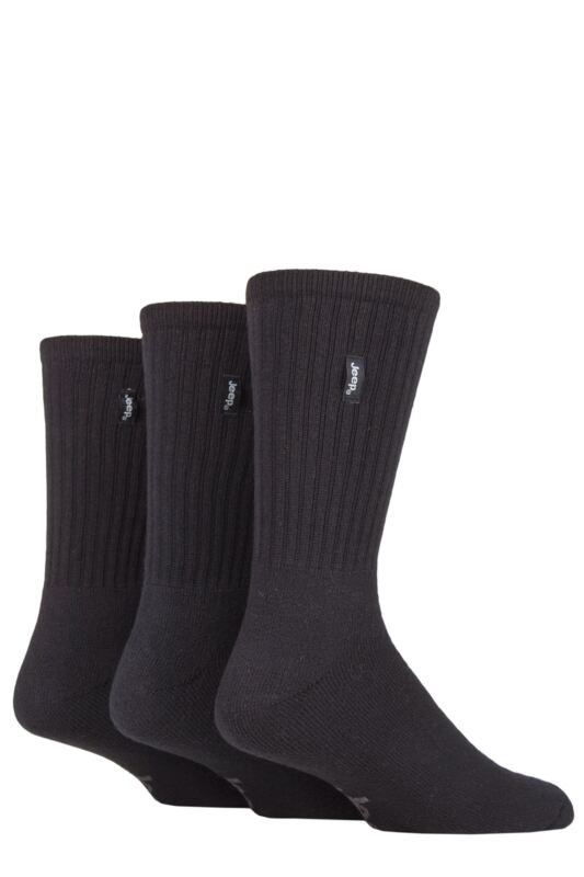 Mens 3 Pair Jeep Vintage Boot Socks