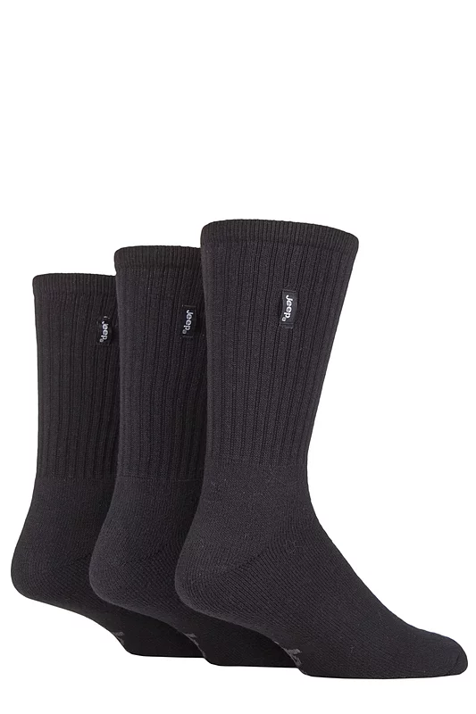 Mens 3 Pair Jeep Vintage Boot Socks