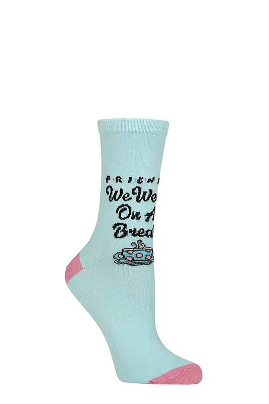 Women's 1 Pair SOCKSHOP Friends We Were On a Break Cotton Socks