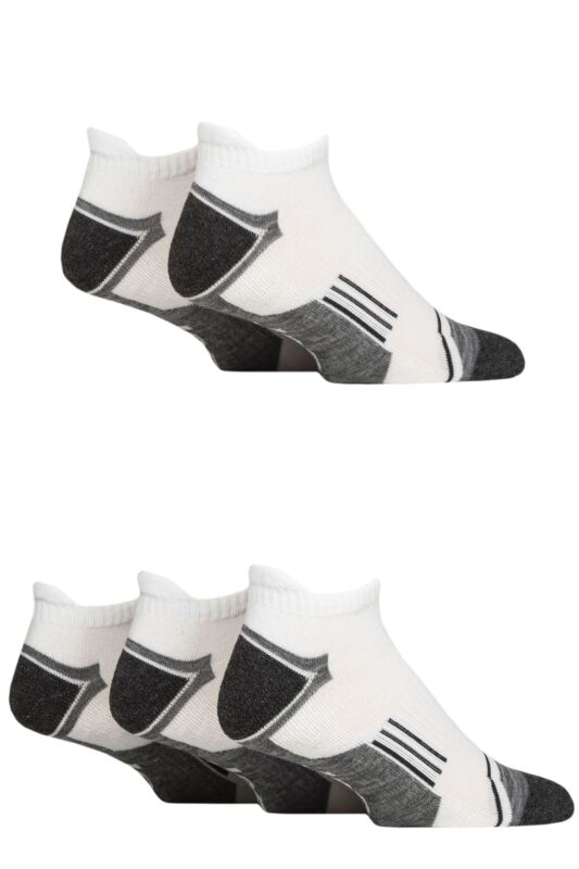 Mens 5 Pair Jeep Technical Trainer Sport Socks
