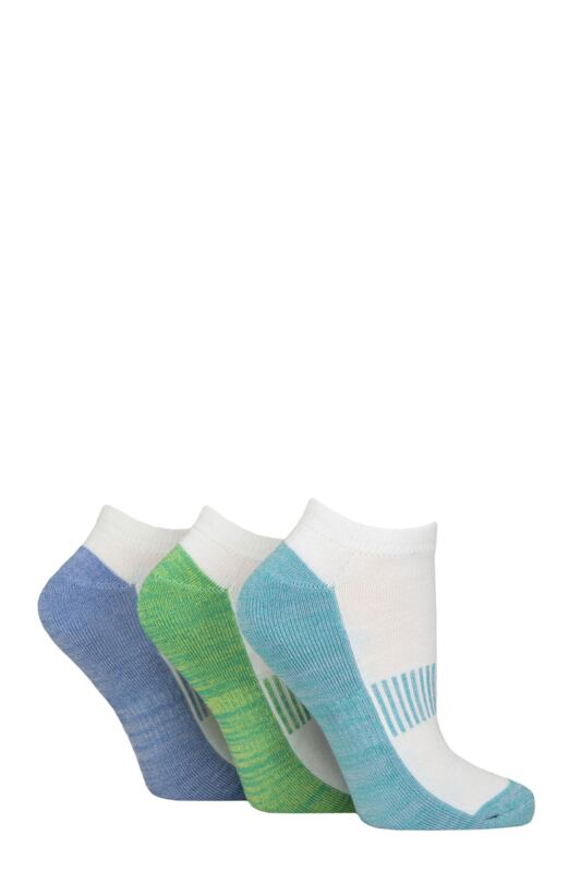 Women's 3 Pair SOCKSHOP Wildfeet Half Cushioned Bamboo Sports Socks